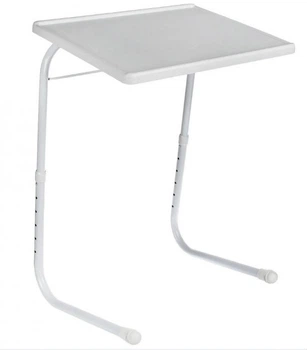 Раскладной стол трансформер для ноутбука с 6 уровнями высоты Table Mate II 52х40х53см Белый (NJ-355)