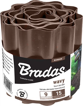 Садовий бордюр Bradas 9 м х 20 см Коричневий (OBFB 0920)