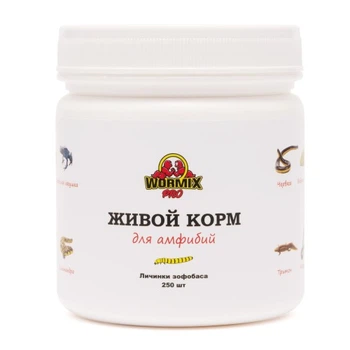 Живой корм для амфибий - Зофобас 250 шт. Ладья-2