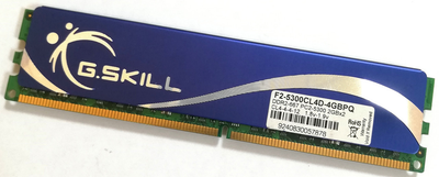 Игровая оперативная память G.Skill DDR2 2Gb 667MHz PC2 5300U CL4 (F2-5300CL4D-4GBPQ) Б/У