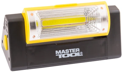 Ліхтар магнітний з регулюванням нахилу бічного світла Mastertool 125 х 52 х 52 мм, 6 x LED + COB LED, 4 x AAA (94-0809)