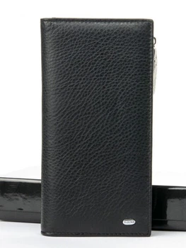Мужское кожаное портмоне Classic DR. BOND WMB-3M black