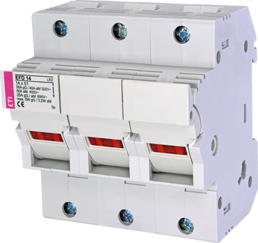 Роз'єднувач запобіжника ETI EFD 14 LED 3p 50А 690В 2560014