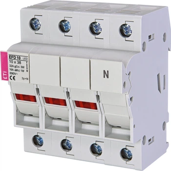 Роз'єднувач запобіжника ETI EFD 10 LED 3p+N 32А 690В 2540015