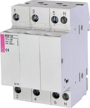 Роз'єднувач запобіжника ETI PCF 10 3p+N 32А 690В 2550005