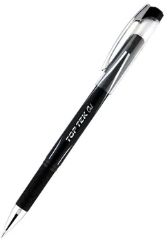 Набор гелевых ручек Unimax Top Tek Gel Черный 0.5 мм Черный корпус 12 шт (UX-133-01)