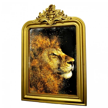 Картина на зеркале SEAPS Gold Lion 69х109 см (2211878383)