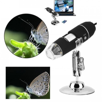 Цифровой микроскоп USB Magnifier SuperZoom 50-500X с LED подсветкой 30 кадров в секунду