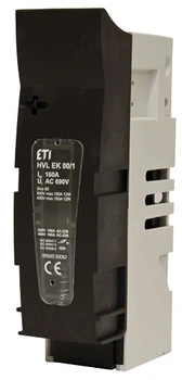 Роз'єднувач запобіжника ETI HVL EK 00 1p 160А 230В M8-M8 1701410