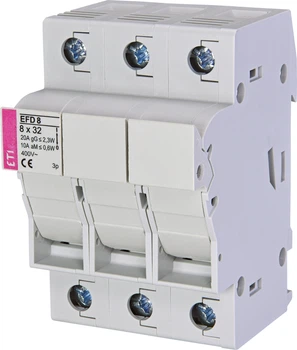 Роз'єднувач запобіжника ETI EFD 8 3p 20А 400В 2520004