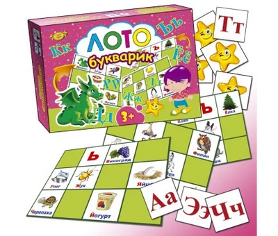 Гра "Лото. Букварик"(МКМ0306)