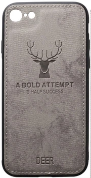 Чохол-накладка TOTO Deer Shell With Leather Effect Case Apple iPhone 7/8/SE 2020 Grey