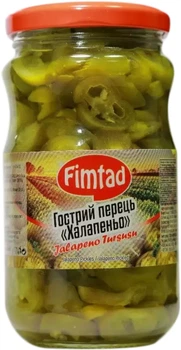 Перец халапеньо Fimtad 340 г (8681957372284)