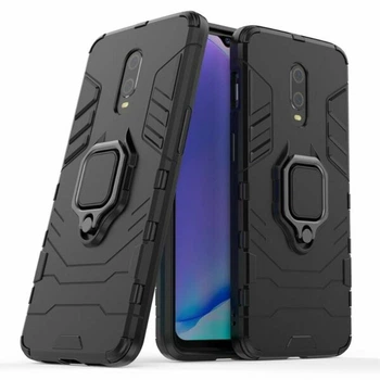 Чехол с подставкой Deexe Hybrid Case для OnePlus 7 - Black