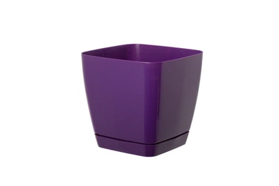 Горшок для цветов Form-Plastic Тоскана квадратный с подставкой 11 л 25 х 21 см Фиолетовый