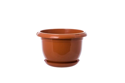 Горшок для цветов Form-Plastic Мальта круглый 5,5 л 27 х 17 см Терракот