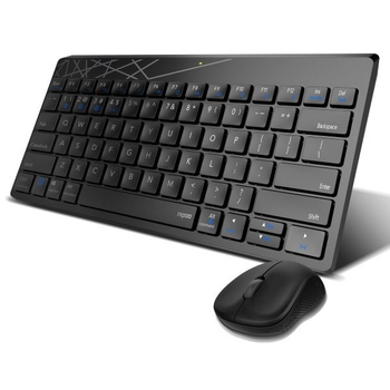 Клавіатура+миша комплект бездротовий Rapoo 8000M Wireless Black