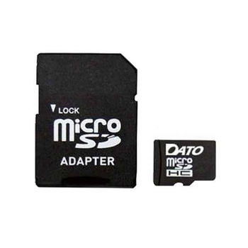 Карта пам'яті microSDHC Dato 4 Гб С 4 + SD адаптер (DT_CL04/4GB-RA)