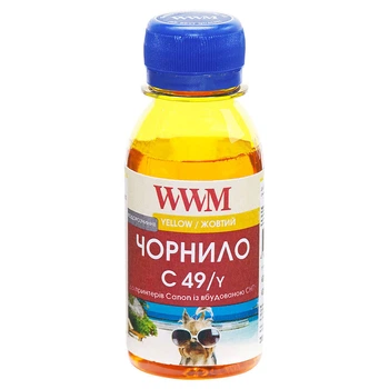 Чорнило для Canon GI-590M Magenta 1605C001 WWM C49 Yellow 100г C49/Y-2
