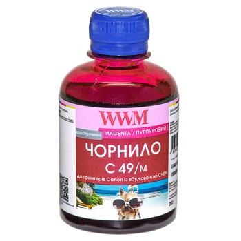 Чернила для Canon GI-590Y Yellow 01606C001 WWM C49 Magenta 200г C49/M