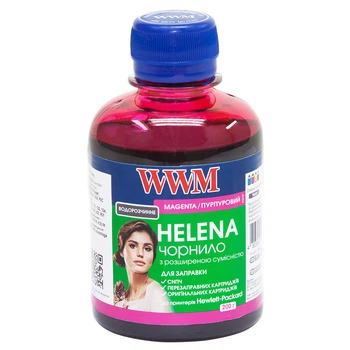Чернила для HP DeskJet 2820E WWM HELENA Magenta 200г HU/M