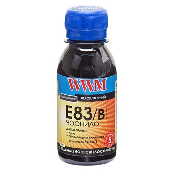 Чернила светостойкие для Epson Stylus Photo R295 WWM E83 Black 100г E83/B-2