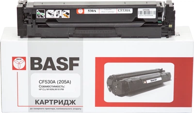 Картридж для HP Color LaserJet Pro M180n BASF 205A Black BASF-KT-CF530A