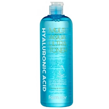Увлажняющий тонер для лица с гиалуроновой кислотой FarmStay Hyaluronic Acid Multi Aqua Ultra Toner 500 мл (8809480772580)