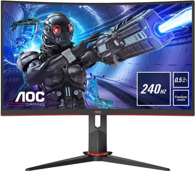 Монітор 27" AOC C27G2ZE/BK -- Curved 1500R / VA 8-Bit 240Hz / 1мс GTG / sRGB 120% / AMDFreesync Premium / Adaptive Sync