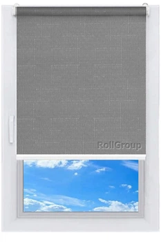 Ролета тканинна Roll Group Льон 50х165 Сірий 7436