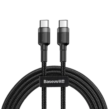 Кабель Baseus Cafule Type-C to Type-C PD2.0 60W 20V 3A 2 метра (CATKLF-HG1)