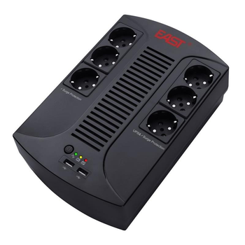 ИБП East EA-280P USB, Lin.int, 6 х Euro, USB, пластик (05900091)