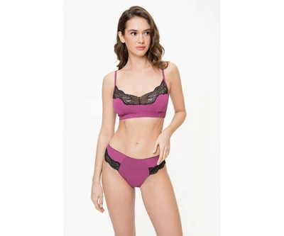6218-3 purple Комплект (майка-топ и бразиліана) Anabel Arto 48
