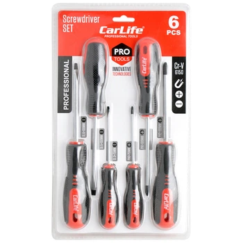 Набор отверток Carlife WR6906 Cr-V 6150 6шт