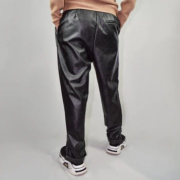 Штани Elmas Phil 010102black L під шкіру чорні