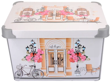 Контейнер з кришкою Violet House 0648 Decor Cafe 20 л 23х29.5х39.5 см (0648 DECOR CAFE з/кр. 20 л)