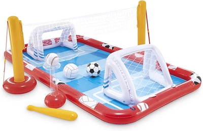 Игровой центр 57147 Intex Action Sports с воротами, мячами, в коробке (6941057420158)