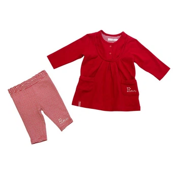 Костюм: Сукня з легінсами Losan Mc baby girls (028-8019AD/51) Червоний M3-62 см