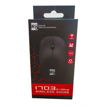 Мышь беспроводная R8 1703 BLACK оптическая Mouse 2.4GHz 1000 dpi (100587)