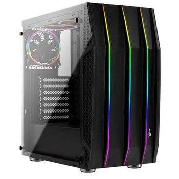 Корпус Aerocool PGS Klaw RGB TG Black без БП
