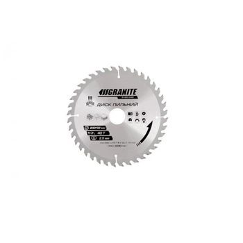 Диск пильний GRANITE GM для дерева з твердосплавними напайками 200*32*40Т, адаптер 32-30, 32-25,4, 8000 (5-20-040)