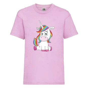 Футболка детская Единорог 0022 (Unicorn) светлорозовая (UNN lipnc 0022)116 см