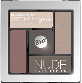 Тіні для повік атласно-кремові Bell Hypo Allergenic Nude Eyeshadow №01 5 г (5902082513803)