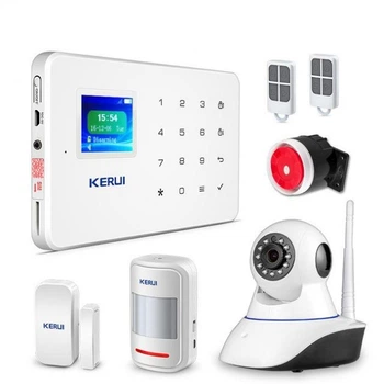 Комплект GSM сигнализации KERUI G18 spec komplect с внутренней Wi-Fi IP камерой
