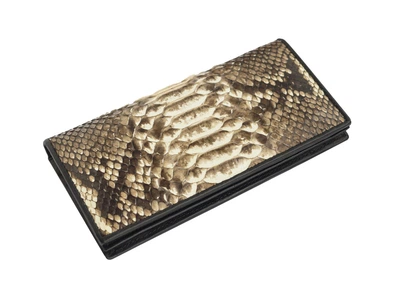 Кошелек из кожи питона Ekzotic Leather Бежевый (snw 48)