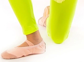 Балетки Dance & Sport для танцев тканевые 34 Персик