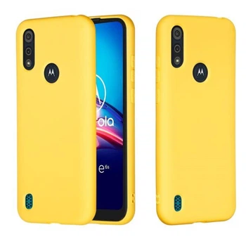 Силіконовий (TPU) чохол Deexe Silicone Case для Motorola Moto E6S / Moto E6i - Yellow