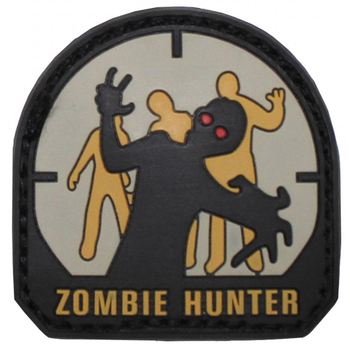 Нашивка 3D MFH " Zombie Hunter" резиновая на липучке (36511A)