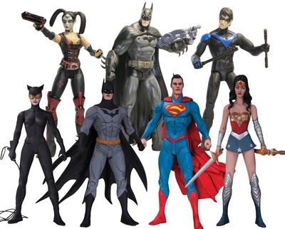 Набор фигурок DC Comics, Лига Справедливости Аркхэм сити, 17 см Justice League Arkham City SKL14-279077