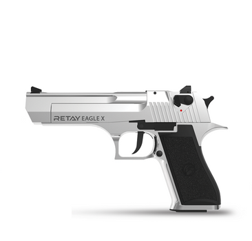 Пістолет стартовий Retay Eagle X кал. 9 мм. Колір - chrome (1195.03.78)